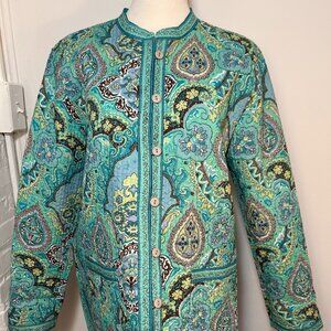 Vintage Provence D’Amour Reversible Floral Quilted Jacket – Women’s Medium